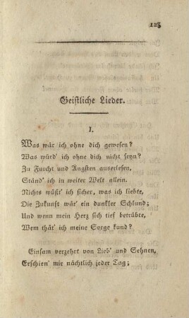 Geistliche Lieder