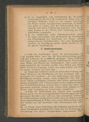 V. Strafbestimmungen.