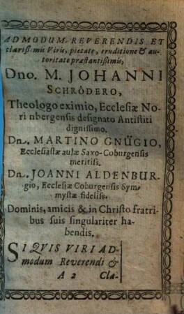 Enchiridion consolatorium morti ac tentationibus opponendum