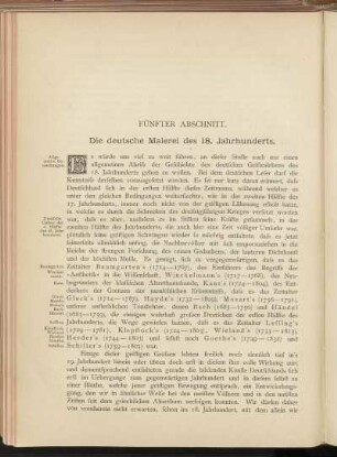 Fünfter Abschnitt. Die deutsche Malerei des 18. Jahrhunderts.