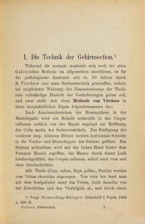Die Färbetechnik des Nervensystems v. Dr. B. Pollack
