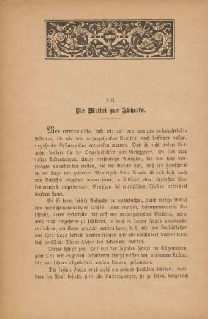 VIII. Die Mittel zur Abhilfe