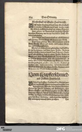 Vom Kupfferschmied- und Haffner-Handwerck.