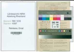 Entnazifizierung Ernst Reinkens , geb. 02.11.1903 (Bankleiter)