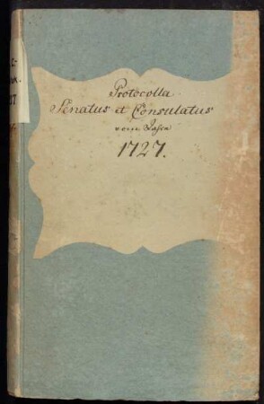 Ratsprotokolle 1727