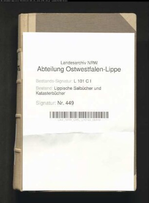 Salbuch des Amtes Sternberg von 1858, Bd. 4 (Duplikat)