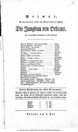 Die Jungfrau von Orleans