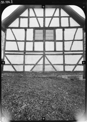Oberellen (Gerstungen-Oberellen). Kapelle (Umbau 1891). Giebelansicht