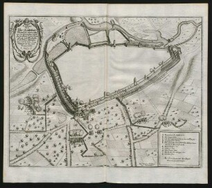Eigentlicher Abriss Der Reichsstatt Dünckelspill, wie die selbe von den Schwedischen durch Ihr Excellentz Herrn Generall und Feldt Marschalln Carll Gustav Wrangeln, am 7. Aprilis Anno 1648 Belägert und am 11. dito Erobert worden.".