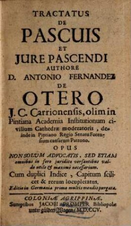 Tractatus de pascuis et iure pascendi