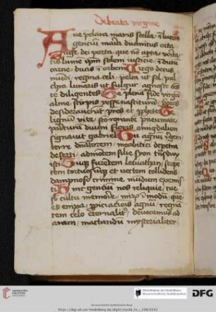 Hymnus de ass.BMV. AH 50 Nr.241