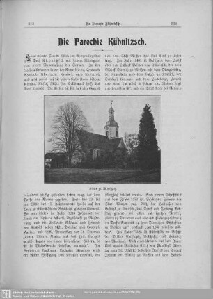 Die Parochie Kühnitzsch