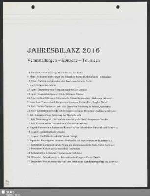 Jahresbilanz 2016