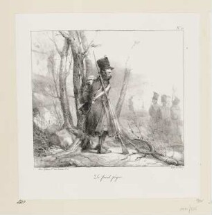 Stechende Kälte, Blatt 13 der Folge "Lithographische Skizzen"