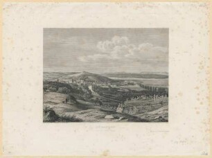 Tübingen von der West-Seite : Stahlstich