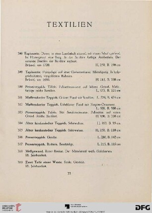 Textilien (Nr. 308-349)
