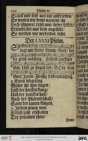 (Der LXXXI. Psalm - Der XC. Psalm)
