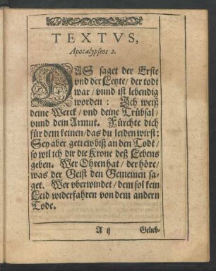 Textus, Apocalypseos 2.