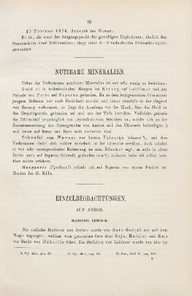 Nutzbare Mineralien