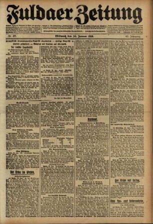 Ausgabe vom Mittwoch, den 30. Januar 1918.