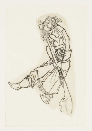General Guan Yu mit Sensenwaffe