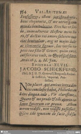 Epistola XLVII.