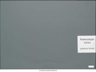 Nordwestafrika, ganz und größere Teile : 1912-1920 : Kartensammlung
