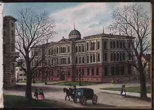 'Polytechnikum in Stuttgart' Aquarell