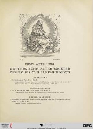 Erste Abteilung (Nr. 1-1263)