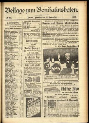 Dritte Ausgabe vom Sonntag, den 02. November 1902.