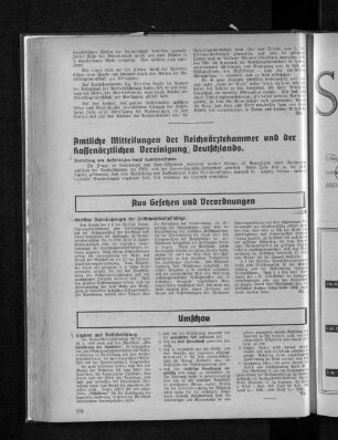 Amtliche Mitteilungen der Reichsärztekammer und der kassenärztlichen Vereinigung Deutschlands