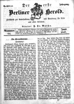 Nummer 64, Juni 1847
