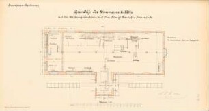Hafen-Bauhof, Swinemünde: Zimmerwerkstätte: Grundriss 1:100