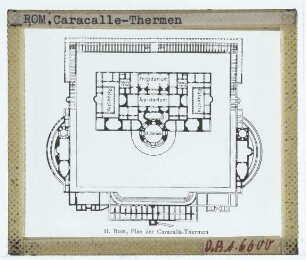 Rom, Caracallathermen : Grundriss