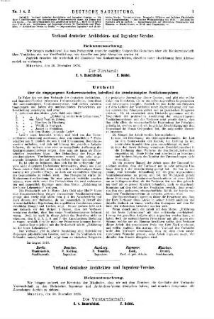 Deutsche Bauzeitung  : DBZ ; Zeitschrift für nationale Baugestaltung. 11. 1877