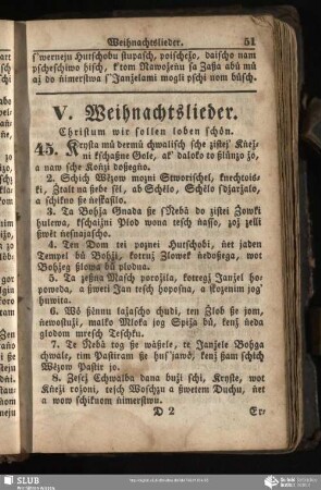 V. Weihnachtslieder