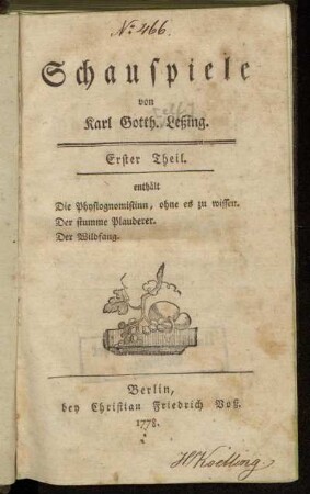 1: Schauspiele