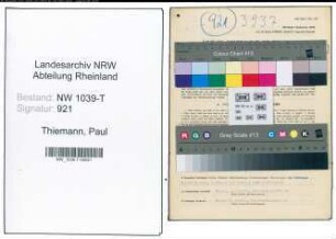 Entnazifizierung Paul Thiemann , geb. 02.01.1916 (Amtsangestellter)