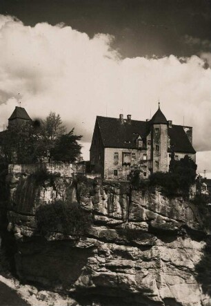 Sächsische Schweiz. Vorhaus der Burg Hohnstein (jetzt Jugendherberge)