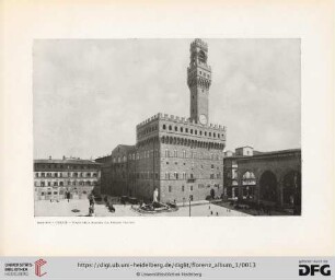 Firenze - Piazza della signora col Palazzo Vecchio