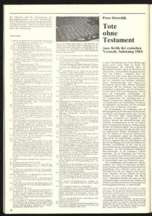 Tote ohne Testament