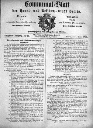 1876,41: No. 41, 8. Oktober 1876