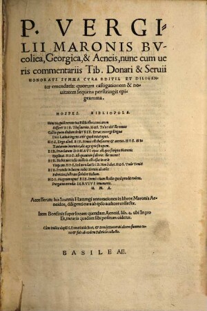 Bucolica, Georgica et Aeneis