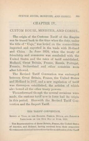 Chapter IV. Custom House, Minister, and Consul