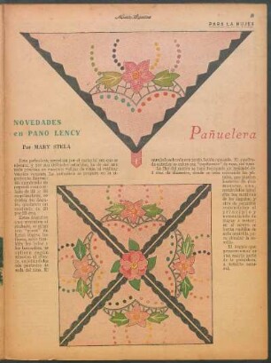 Novedades en pano lency : Pañuelera
