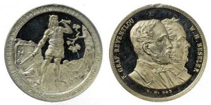 Schleswig-Holstein: Tragbare Medaille auf die Jubelfeier der Erhebung Schleswig-Holsteins