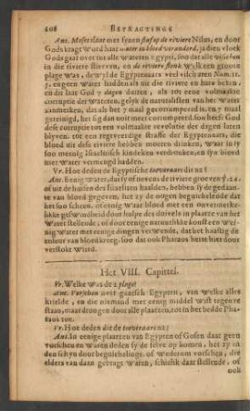 Het VIII. Capittel