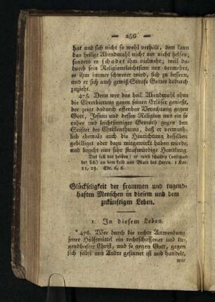 Glueckseligkeit der frommen und tugendhaften Menschen in diesem und dem zukuenftigen Leben