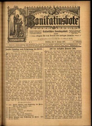 Ausgabe vom Sonntag, den 17. Januar 1897.