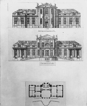 Berlin, Villa (Landhaus) Kamecke (Dorotheenstr. 21), 1943 zerstört. Andreas Schlüter